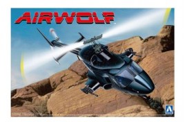 Aoshima 1/48 AIRWOLF HELICOPTER WITH BLACK BODY WITH OPTIONAL CLEAR BODY INCLUDED